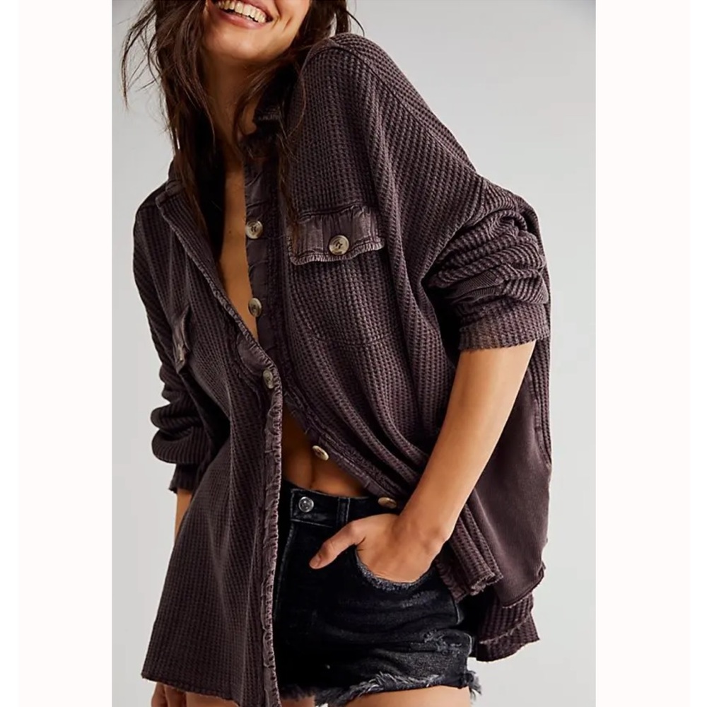 Free People One Scout Jacket in color Mole. Size XS